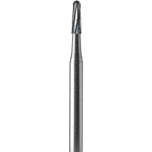 Oral Surgery Burs - Tungsten Carbide 1703L (021) Domed Taper Fissure Cross Cut Stryker Shank 5 (59mm)