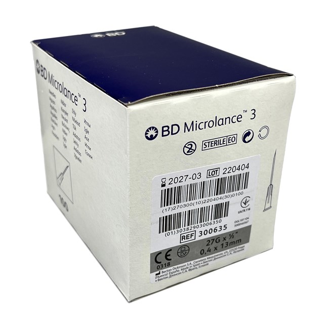 Microlance Hypodermic Needle 27g x 13mm Grey
