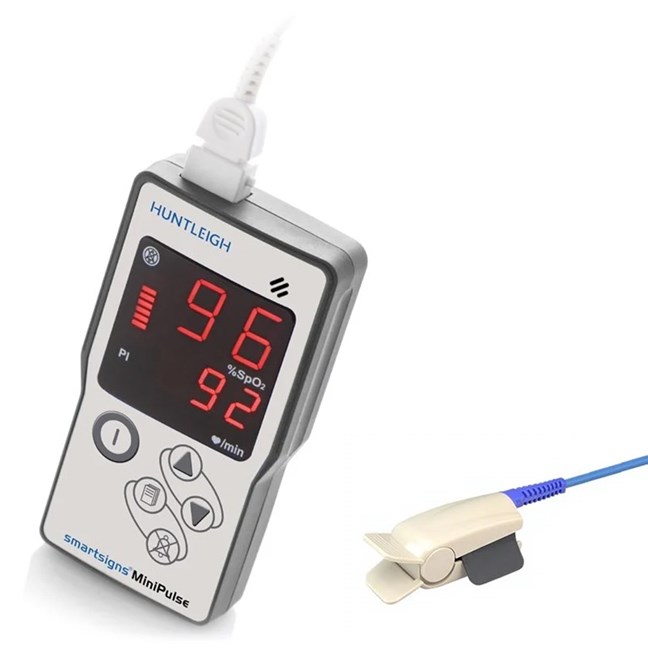MiniPulse MP1R Rechargeable Pulse Oximeter with Alarms - Standard Package