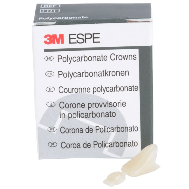 Polycarbonate Crowns Centrals Upper Left 19