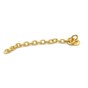 Eruption Extrusion Chain Gold Eyelet Round Base