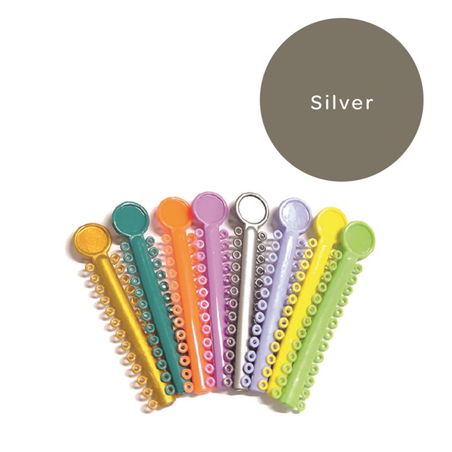 Elastomeric Ligatures Regular Silver