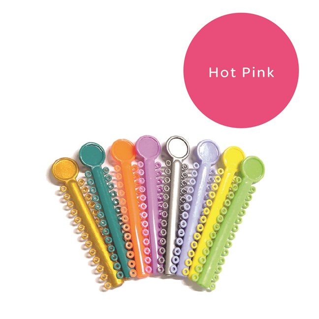 Elastomeric Ligatures Regular Hot Pink