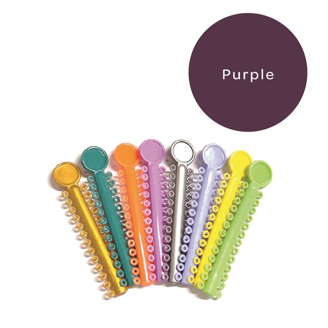 Elastomeric Ligatures Regular Purple
