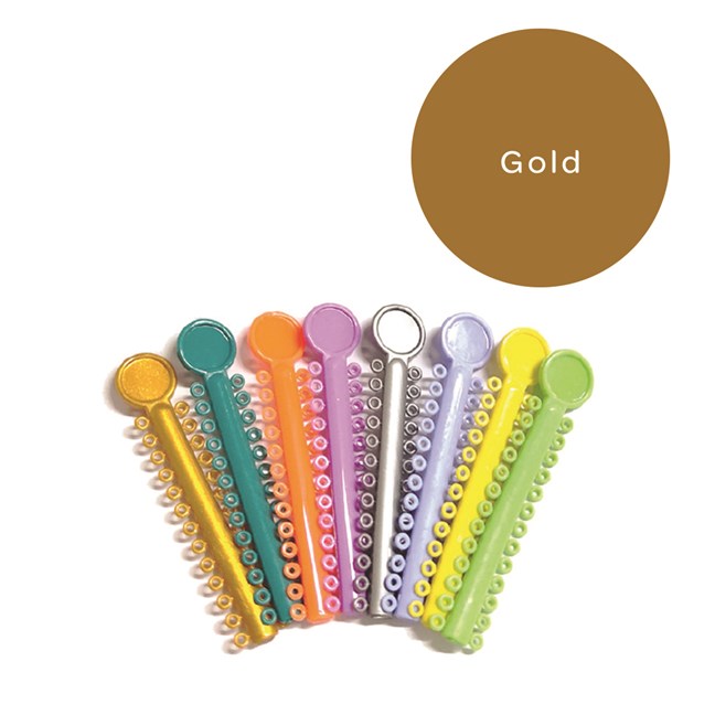 Elastomeric Ligatures Regular Gold