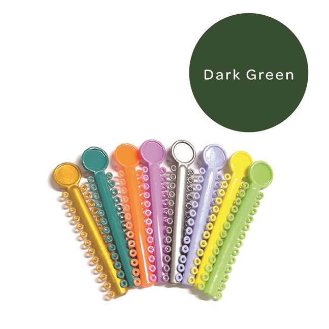 Elastomeric Ligatures Regular Dark Green