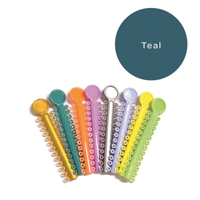 Elastomeric Ligatures Regular Teal