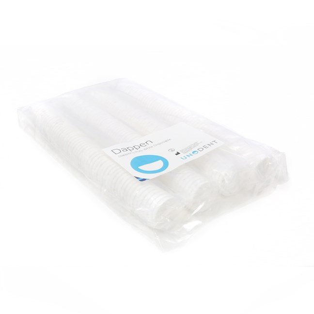 Disposable Dappen's Pots - White