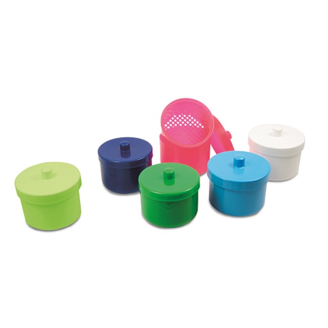 Denture Container Yellow